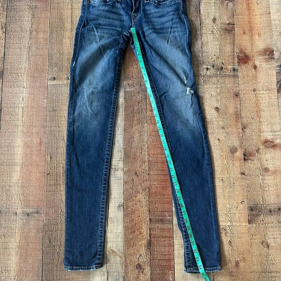 True Religion Womens Skinny Jeans Size 27 Blue Denim - Picture 4 of 8